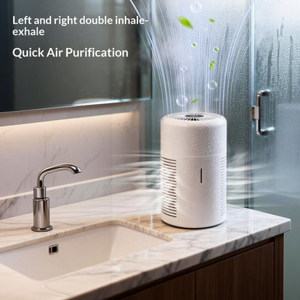 Portable Desktop Air Purifier Remote Control Compact Home Office Air Cleaner with Filter System