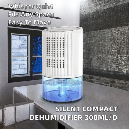 Compact Desktop Dehumidifier with LED Display USB Powered Air Dryer for Home and Office