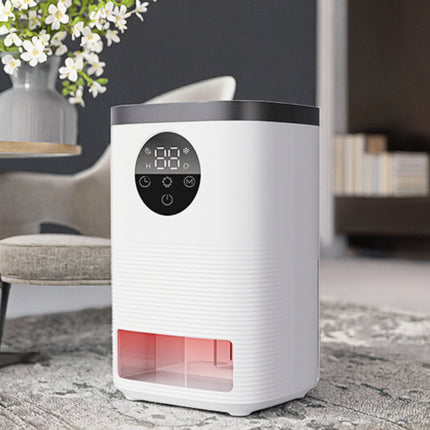 Compact 300ML Electric Dehumidifier with Touch Control LED Display for Home and Bathroom