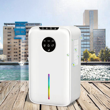 Portable 1L Electric Dehumidifier Compact Home Moisture Control Air Dryer for Household Use