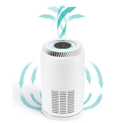 Compact HEPA Air Purifier with UV Light, Touch Control and Timer Function