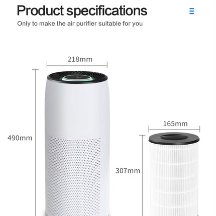 Mini Portable Air Purifier for Home, Odour Reduction, Touch Control, Low Noise Design