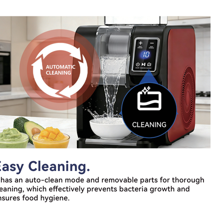 Electric Ice Smoothie Machine 1.5L Fully Automatic Slushie and Cocktail Maker with LCD Display