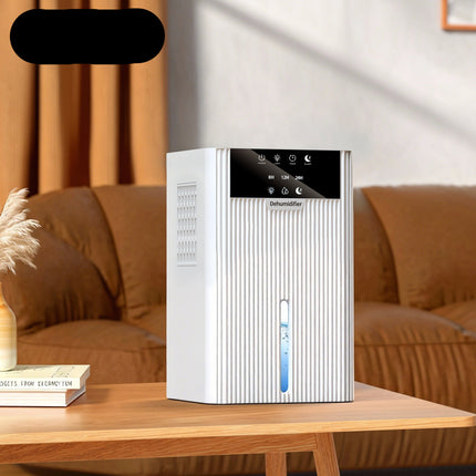 Portable Mini Dehumidifier with 2L Water Tank and Touch Control for Bedroom and Home