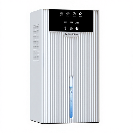 Portable Mini Dehumidifier with 2L Water Tank and Touch Control for Bedroom and Home