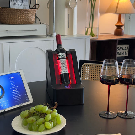 Portable Battery Wine Cooler Single Bottle Chiller with Adjustable Temperature Control