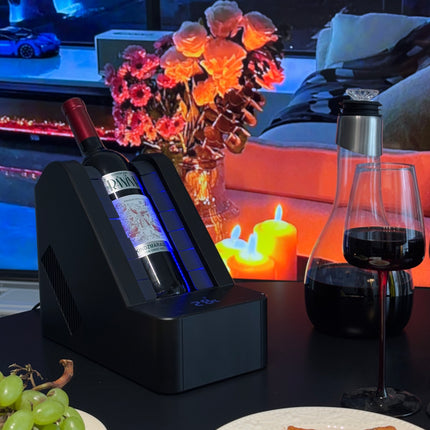 Portable Battery Wine Cooler Single Bottle Chiller with Adjustable Temperature Control