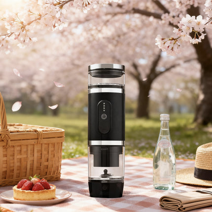 Portable USB Rechargeable Espresso Coffee Maker with 20 Bar Pressure and Heating Function 4-in-1