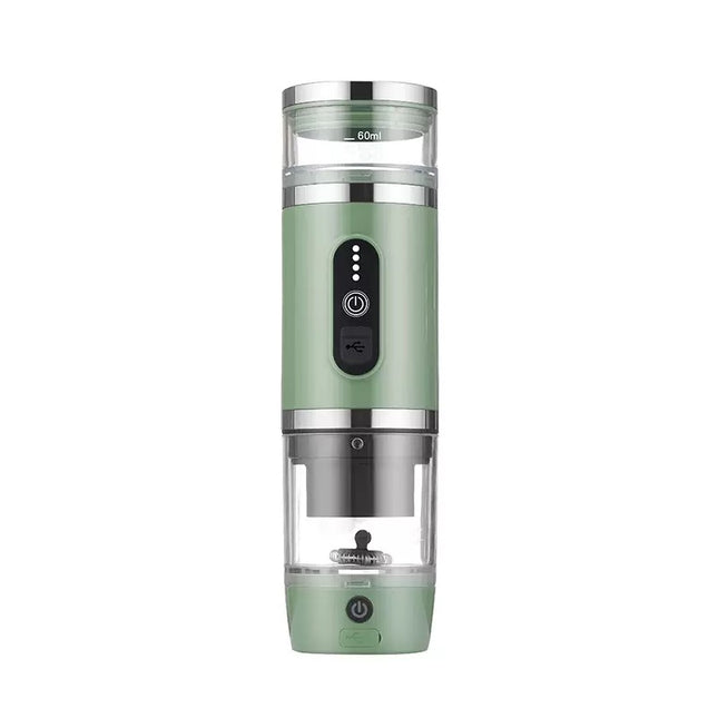 Portable USB Rechargeable Espresso Coffee Maker with 20 Bar Pressure and Heating Function 4-in-1
