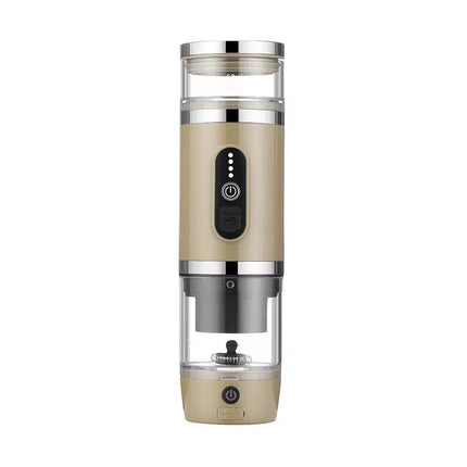 Portable USB Rechargeable Espresso Coffee Maker with 20 Bar Pressure and Heating Function 4-in-1