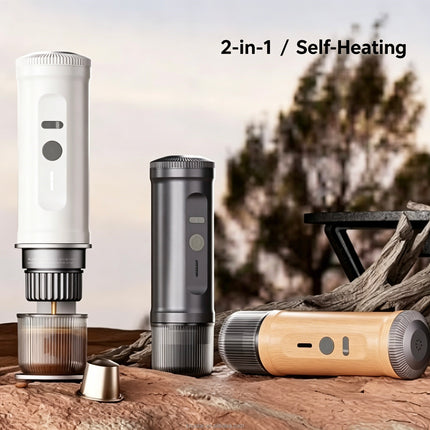 USB Rechargeable 20 Bar Portable Espresso Maker Fully Automatic Compact Coffee Machine