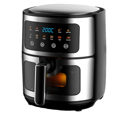 Digital Smart Air Fryer Oven 4L–8L Multi-Size Electric Touch Control Kitchen Appliance