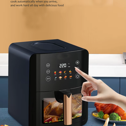 1400W Digital Air Fryer Oven Multi Function Rotisserie Dehydrator 6L Capacity Kitchen Cooker