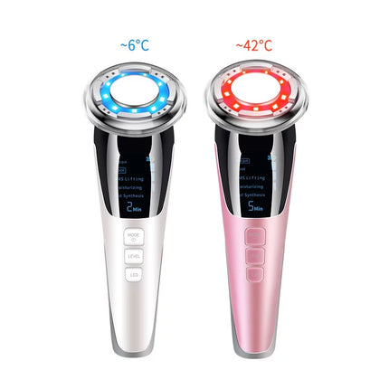 Hot & Cold Facial Beauty Device with Rechargeable Design for Skin Care and Daily Personal Care