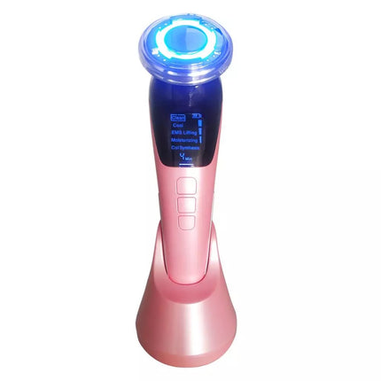 Rechargeable Facial Beauty Device with Warm and Cool Modes for Skin Care and Face Massage