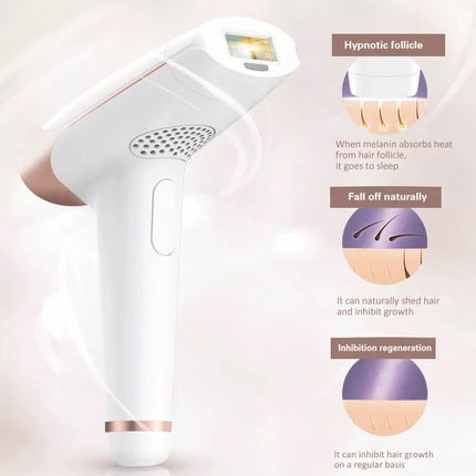 Portable IPL Hair Removal Handset with RF Skin Rejuvenation for Home Personal Care