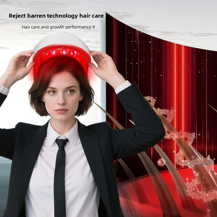 Rechargeable Infrared Light Hair Care Helmet Cap Wearable Scalp Wellness Device Cordless
