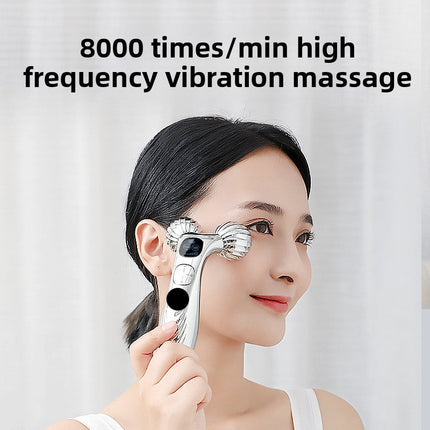 Portable Face Lifting Roller Device, Cordless Electric Massage Tool for Daily Skin Care
