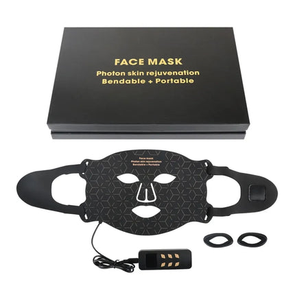 Wireless LED Face Mask 660nm 850nm Light Beauty Care Device with 7 Color Settings