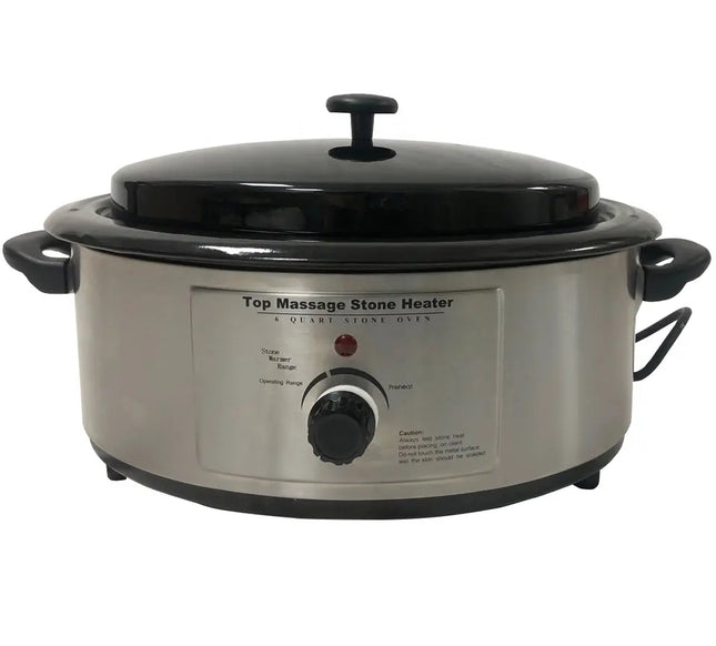 Portable Stainless Steel Hot Stone Heater Warmer for Massage Stones with Adjustable Temperature