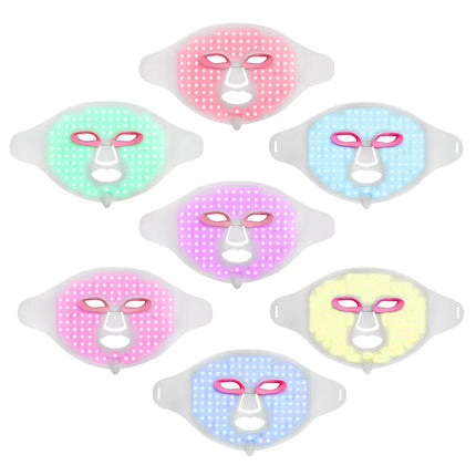 Wireless Silicone LED Face Mask Light Beauty Device for Home Skincare Routine