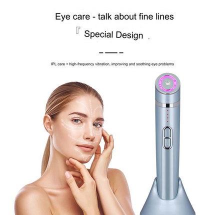 Portable RF Eye Massager with Microcurrent, Blue Light and 4-Level Beauty Care Device