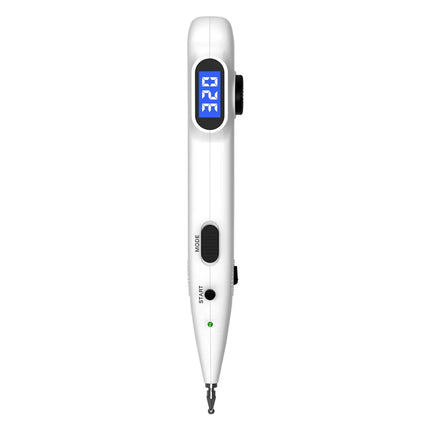 Rechargeable Meridian Massage Pen with Acupoint Locator and 10 Intensity Settings