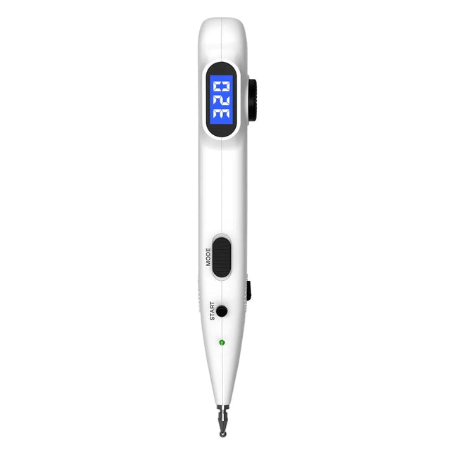 Rechargeable Meridian Massage Pen with Acupoint Locator and 10 Intensity Settings