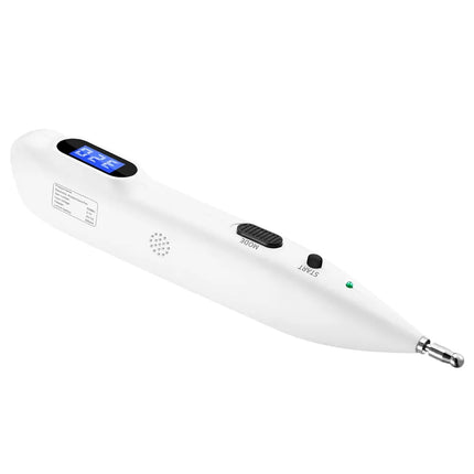 Rechargeable Meridian Massage Pen with Acupoint Locator and 10 Intensity Settings