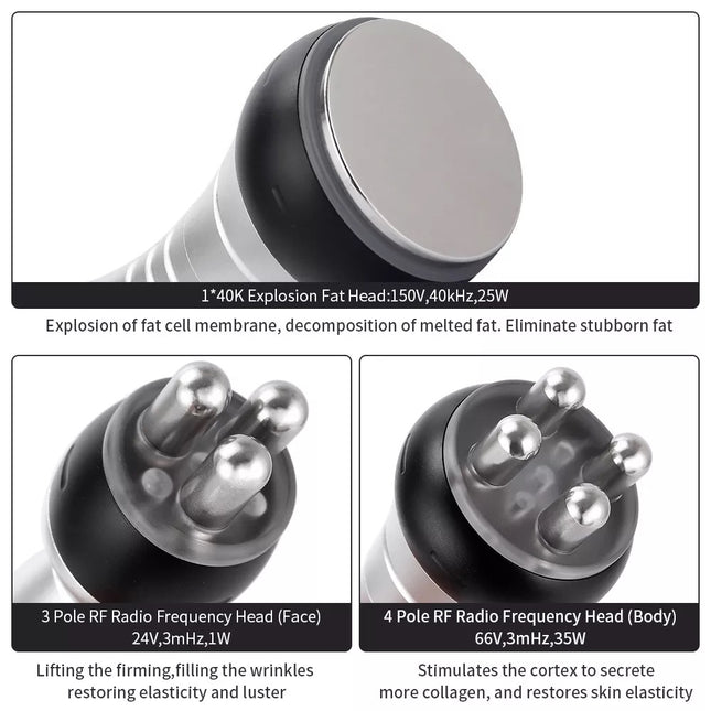 Portable Body Sculpting RF & Cavitation Beauty Device for Home Wellness Use