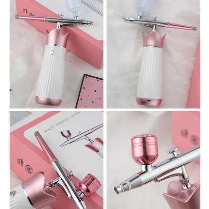 Mini Wireless Airbrush Spray Kit Portable Rechargeable Fine Mist Personal Care Device