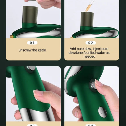 Portable Cordless Nano Airbrush Skin Care Mist Sprayer Rechargeable 35ml