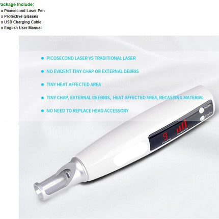Cordless Skin Beauty Pen Portable Device for Face Care, Pigment Spot Appearance Support