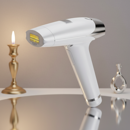 Portable IPL Hair Removal Device with Ice Cooling and Adjustable Intensity for Home Use