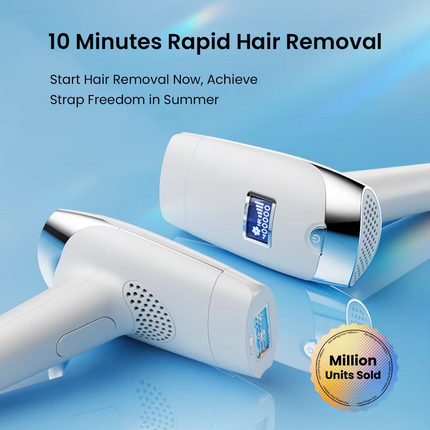 Portable IPL Hair Removal Device with Ice Cooling and Adjustable Intensity for Home Use