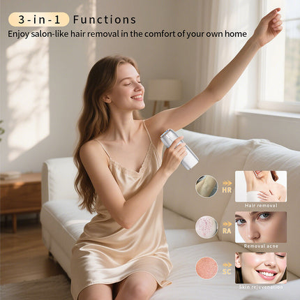 Portable IPL Hair Removal Device with LED Display for Face Body Underarm