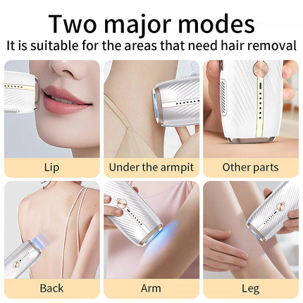 Portable IPL Hair Removal Device with LED Display for Face Body Underarm