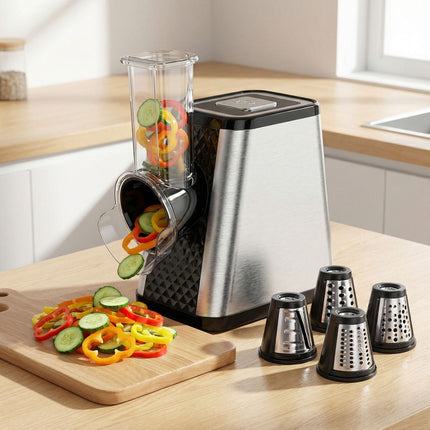 Electric 800W 5-in-1 Meat Grinder & Vegetable Slicer Multi-Purpose Food Processor