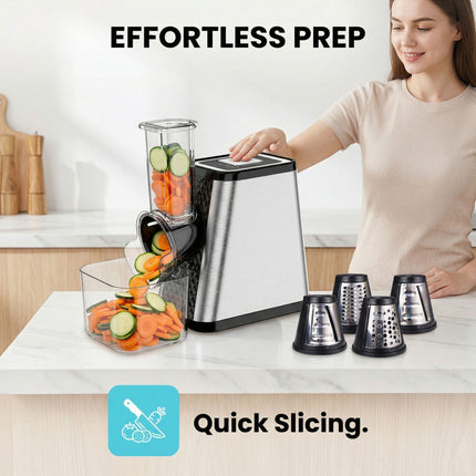 Electric 800W 5-in-1 Meat Grinder & Vegetable Slicer Multi-Purpose Food Processor
