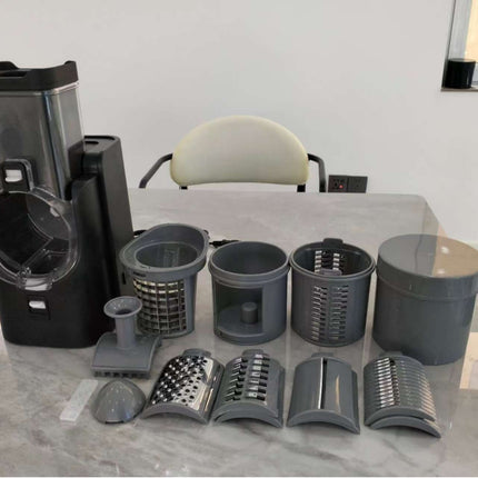 Smart Electric Vegetable Slicer and Dicer with Stainless Steel Blades for Home Kitchen