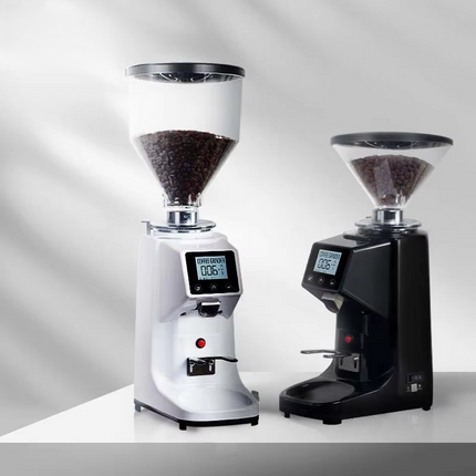 Electric Coffee Bean Grinder with LCD Touch Screen 1.5L Capacity Automatic Grinding Machine