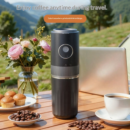 Compact Semi Automatic Coffee Maker with Dry Grinding and IPL Style Personal Care Technology