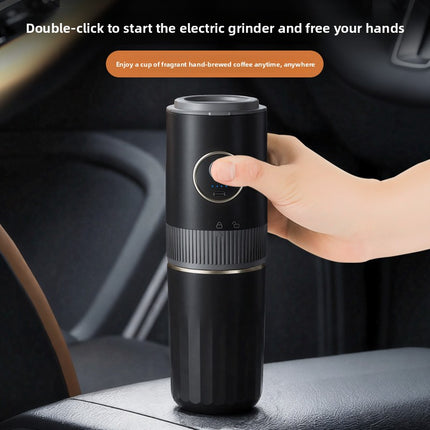 Compact Semi Automatic Coffee Maker with Dry Grinding and IPL Style Personal Care Technology