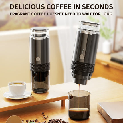 Portable Capsule Coffee Machine for Car and Outdoor Use, Mini Electric Espresso Brewer K-Cup Style