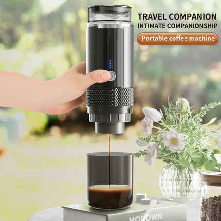 Portable Capsule Coffee Machine for Car and Outdoor Use, Mini Electric Espresso Brewer K-Cup Style