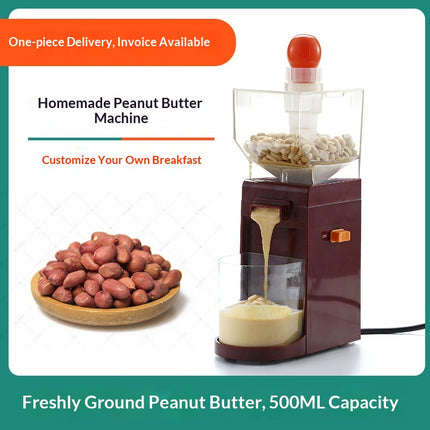 Small Automatic Peanut Butter Maker Machine 200W Electric Grinder