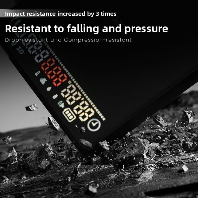 Digital Coffee Brewing Scale with Powder to Water Ratio Tracking and Rechargeable Battery