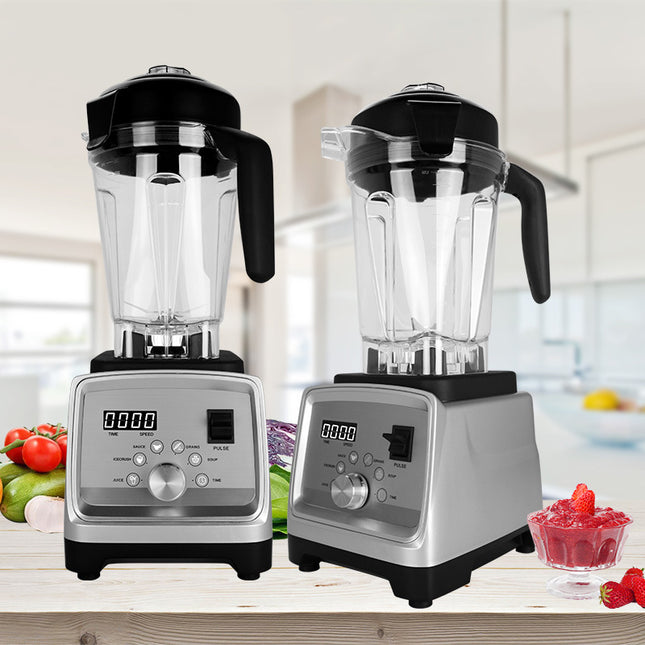 3L Commercial Blender and Juicer 1600W High-Speed Food Processor with 6 Stainless Steel Blades