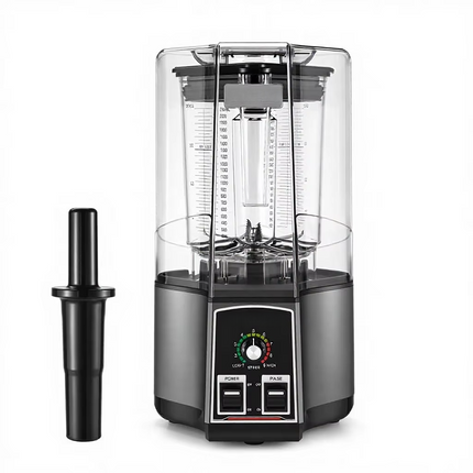 Professional Kitchen Blender 1500W 2.5L 6 Blade System with Sound Cover & Tamper