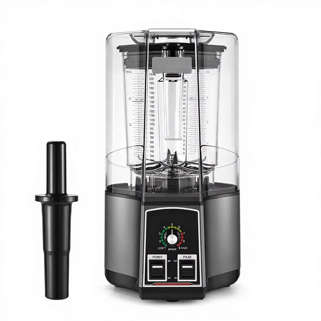 Professional Kitchen Blender 1500W 2.5L 6 Blade System with Sound Cover & Tamper